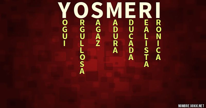 Acróstico yosmeri