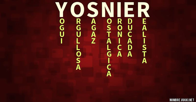 Acróstico yosnier