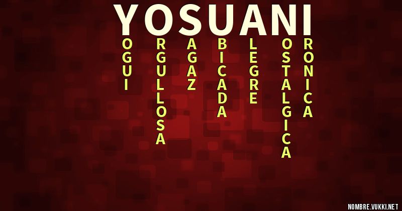 Acróstico yosuani