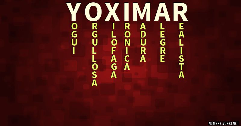 Acróstico yoximar