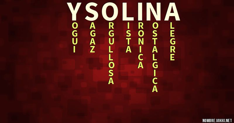 Acróstico ysolina