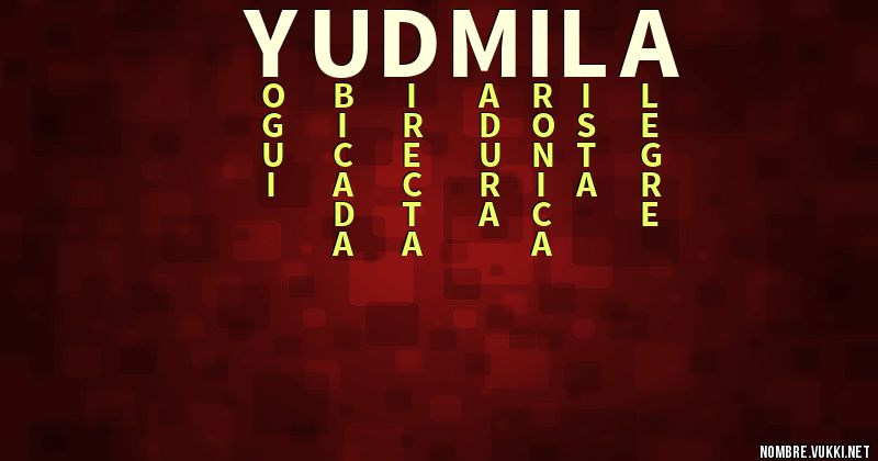 Acróstico yudmila