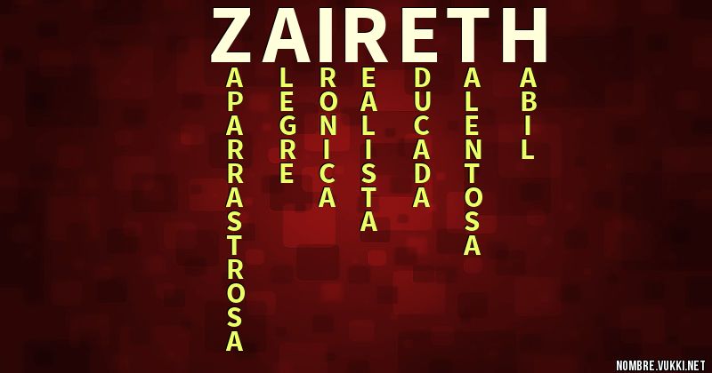 Acróstico zaireth