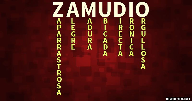 Acróstico zamudio