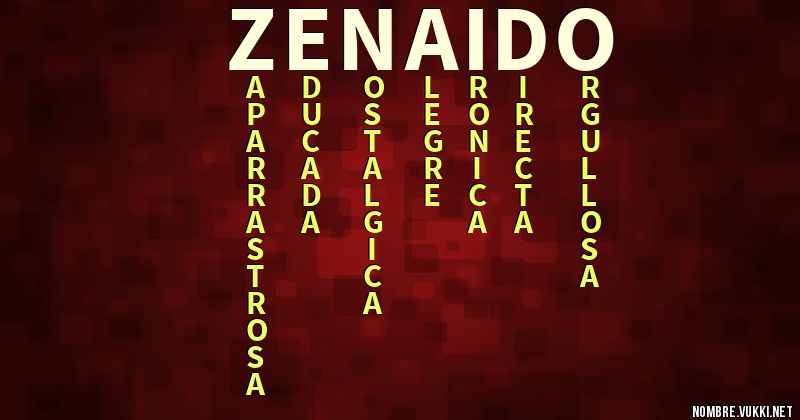 Acróstico zenaido