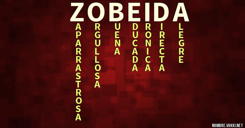 Acróstico zobeida