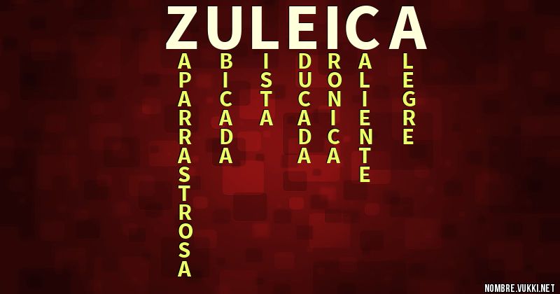 Acróstico zuleica