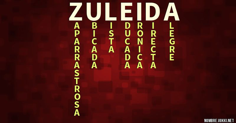 Acróstico zuleida