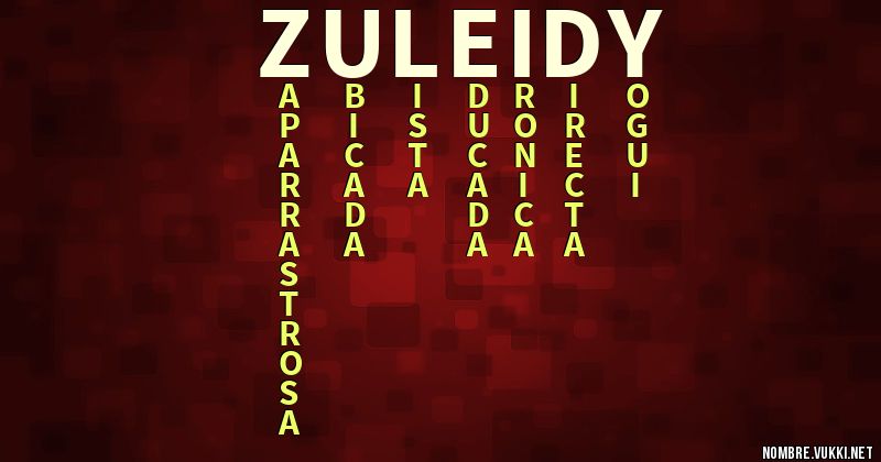 Acróstico zuleidy