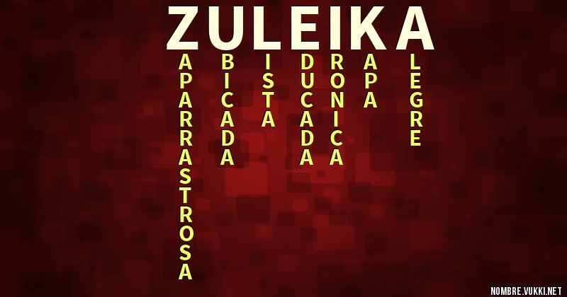 Acróstico zuleika