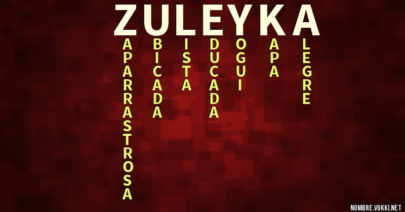 Acróstico zuleyka