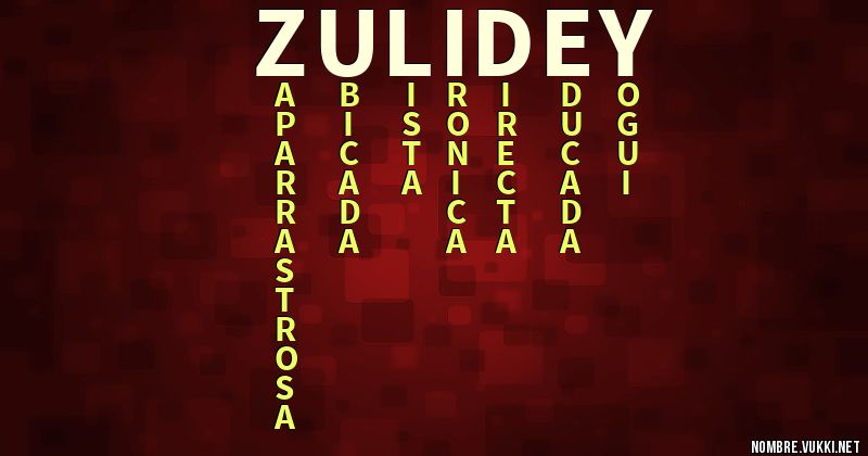 Acróstico zulidey