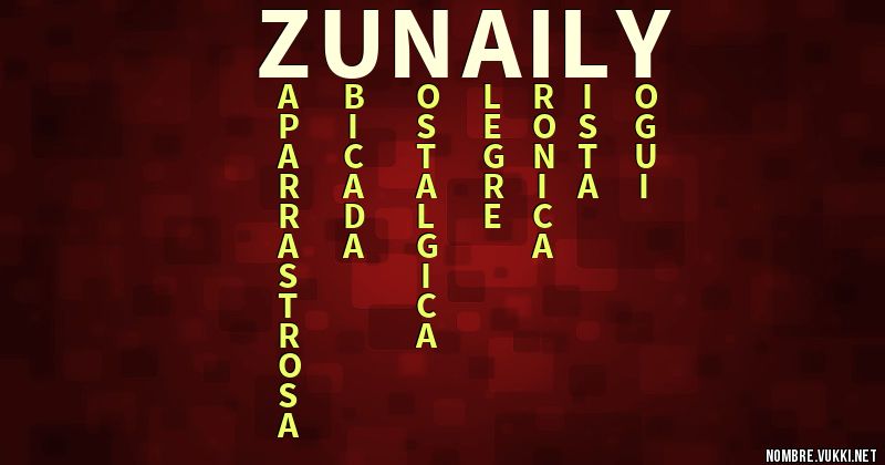 Acróstico zunaily