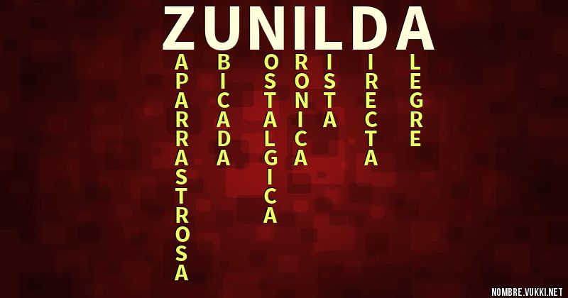 Acróstico zunilda