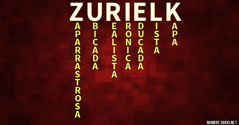 Acróstico zurielk