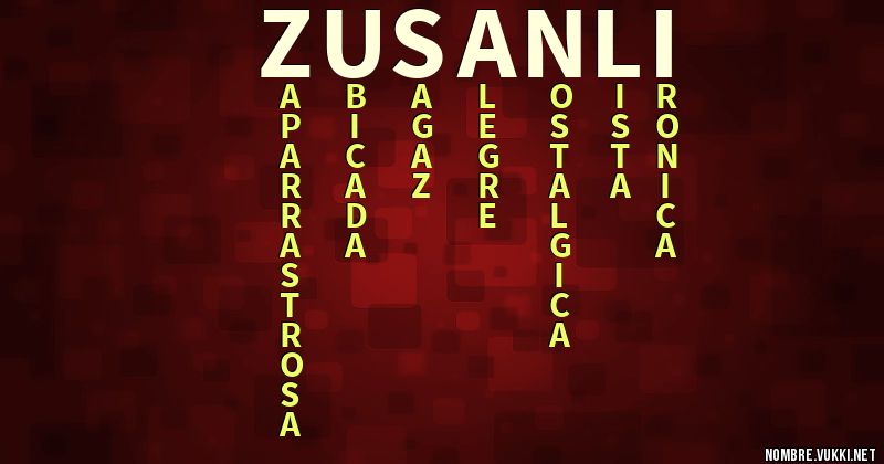 Acróstico zusanli