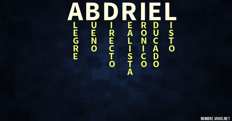 Acróstico abdriel