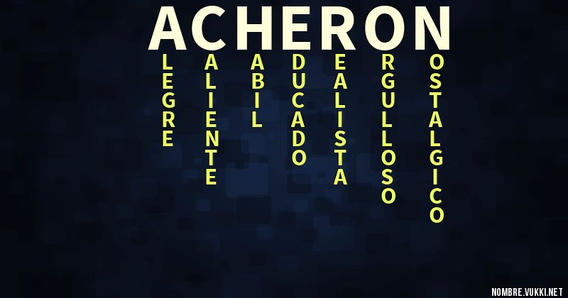 Acróstico acheron