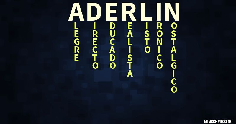 Acróstico aderlin