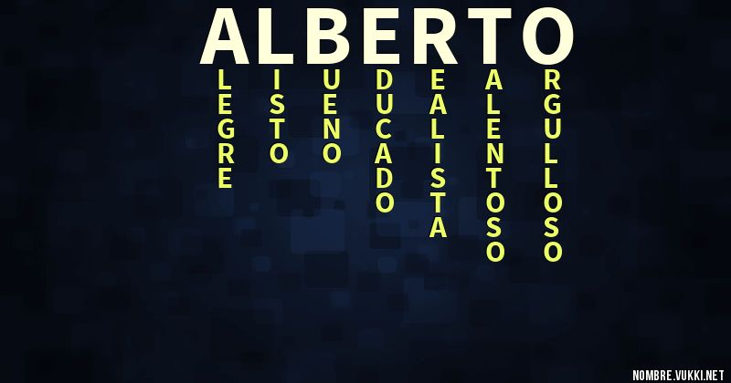 Acróstico alberto.
