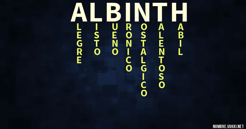 Acróstico albinth