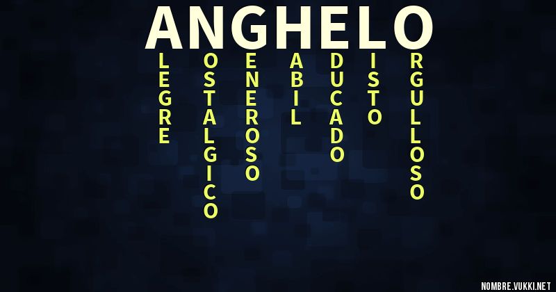 Acróstico anghelo