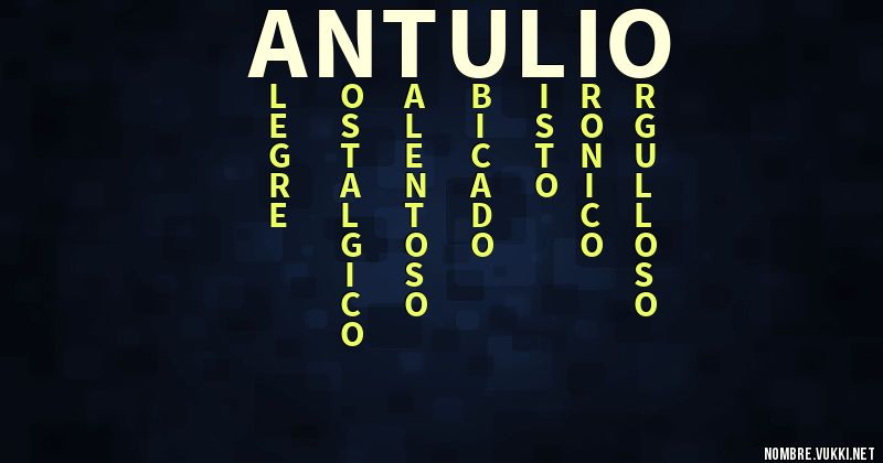 Acróstico antulio