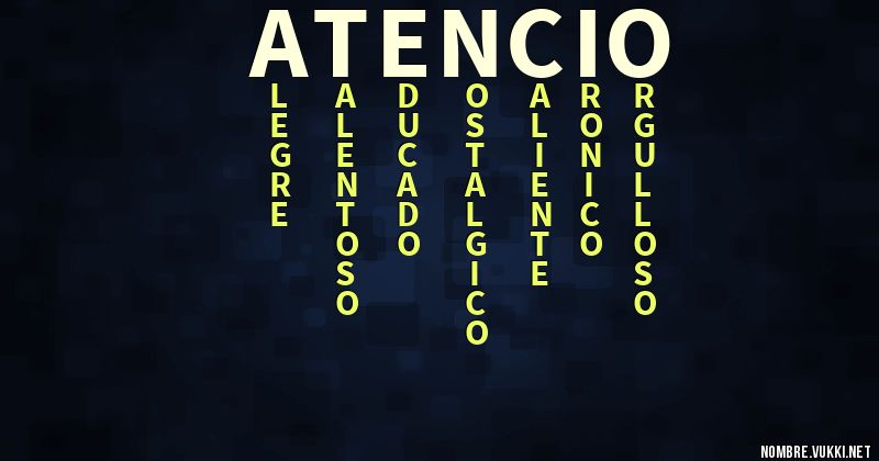 Acróstico atencio