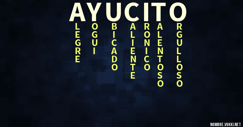 Acróstico ayucito