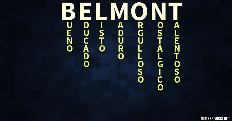 Acróstico belmont