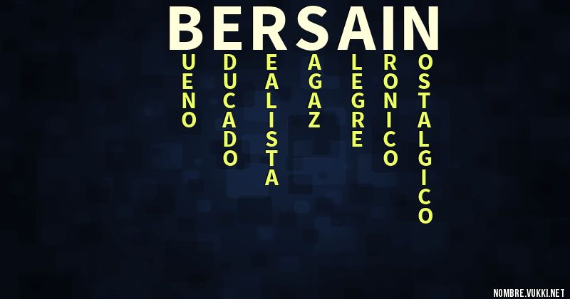 Acróstico bersain