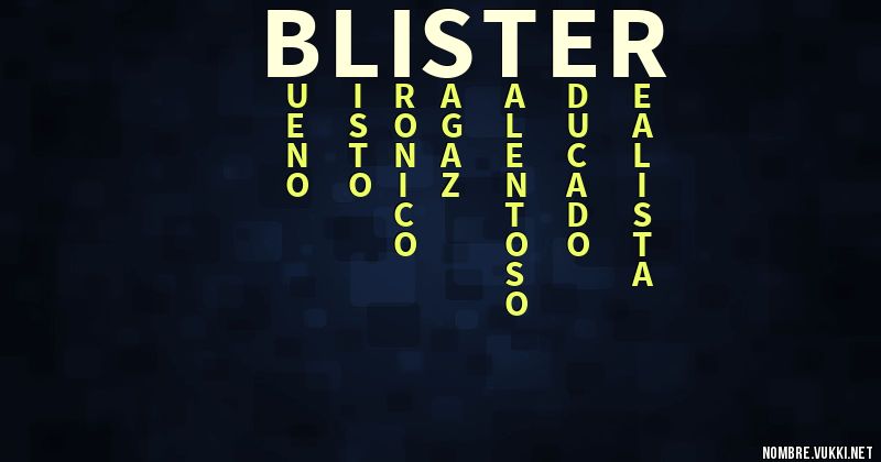 Acróstico blister