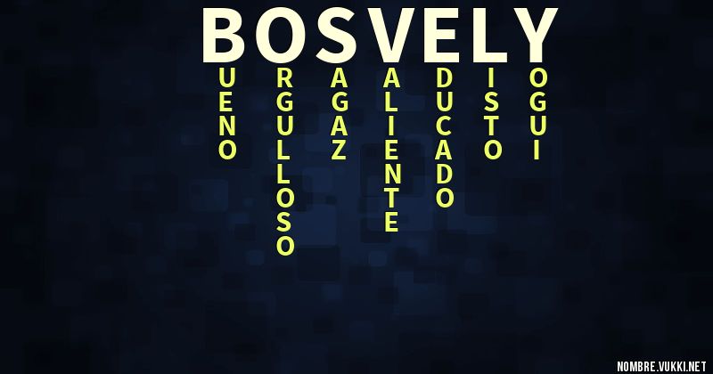 Acróstico bosvely