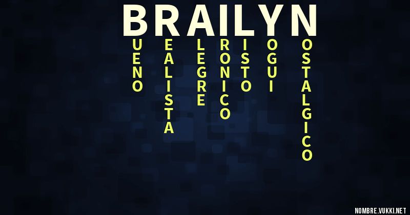 Acróstico brailyn