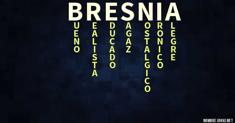 Acróstico bresnia