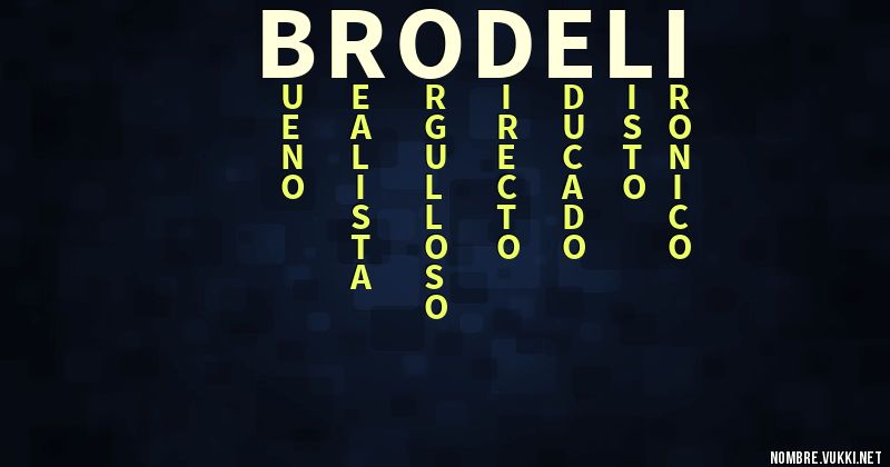 Acróstico brodeli