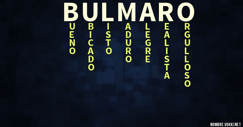 Acróstico bulmaro