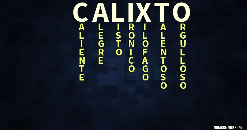 Acróstico calixto