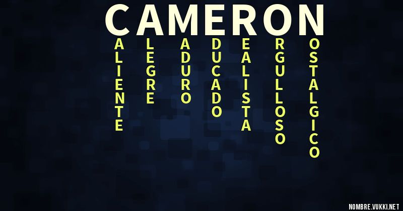 Acróstico cameron