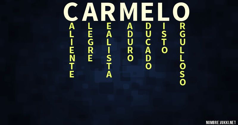 Acróstico carmelo