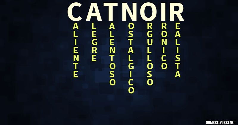 Acróstico cat noir