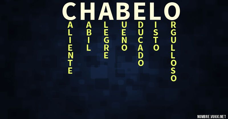 Acróstico chabelo
