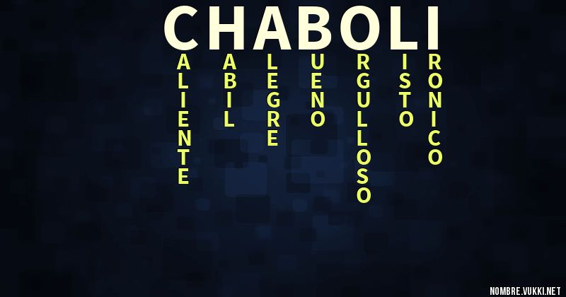 Acróstico chaboli