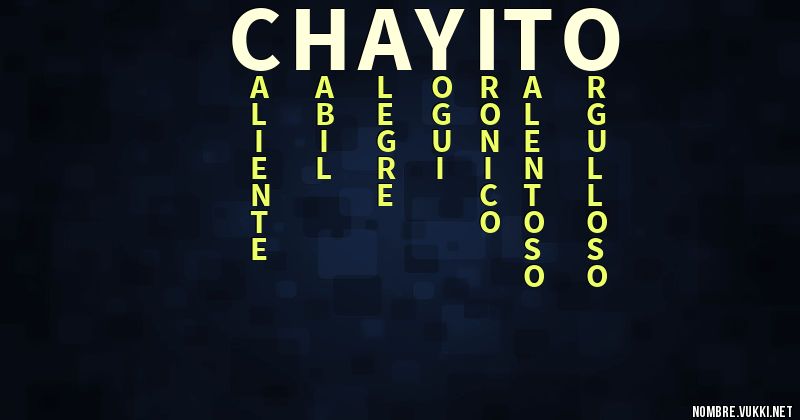 Acróstico chayito