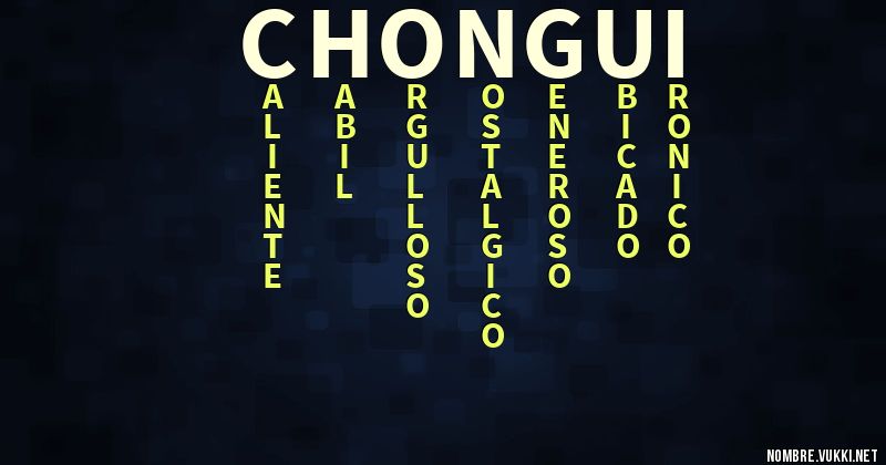 Acróstico chongui