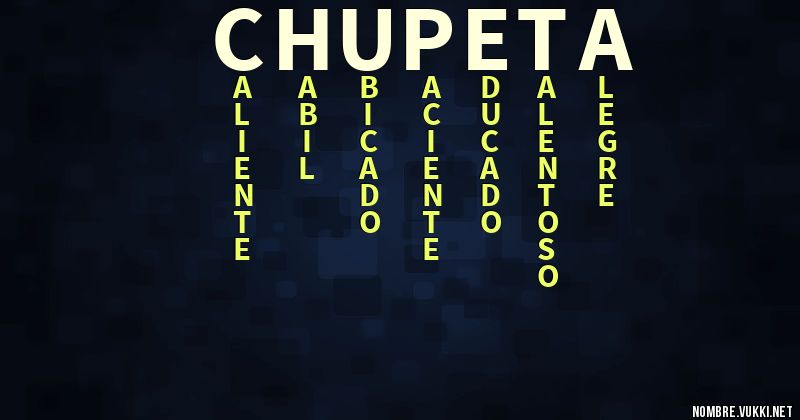 Acróstico chupeta