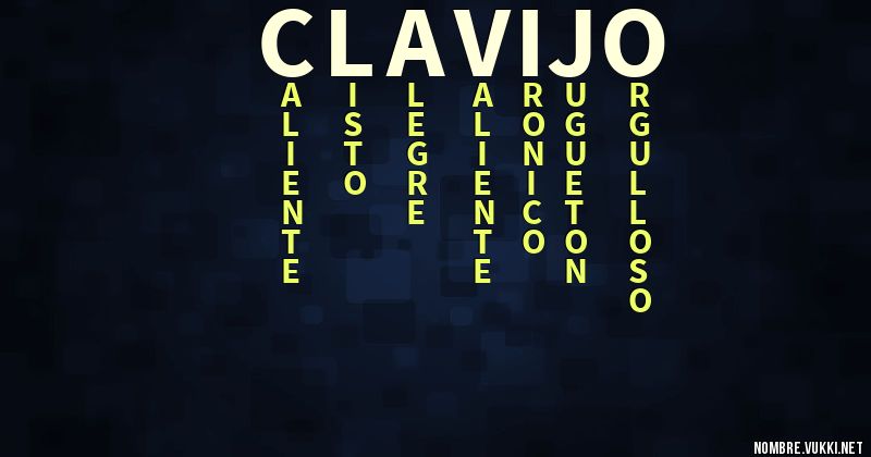 Acróstico clavijo