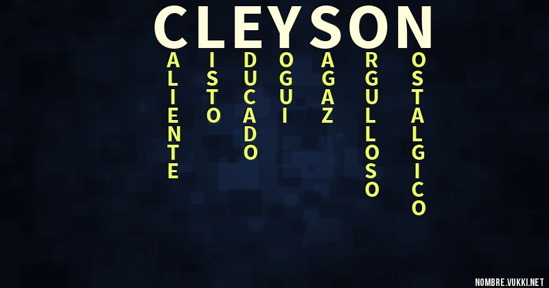 Acróstico cleyson