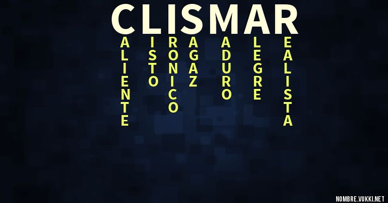 Acróstico clismar