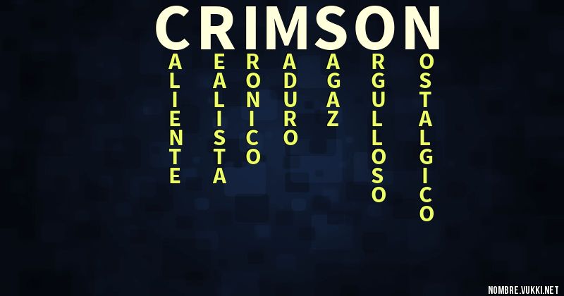 Acróstico crimson
